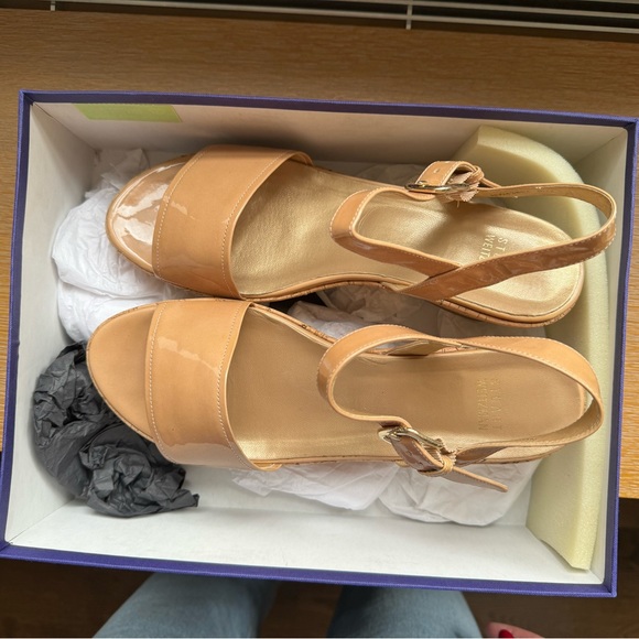 Stuart Weitzman St. Barth’s Wedge Sandals - Picture 4 of 5